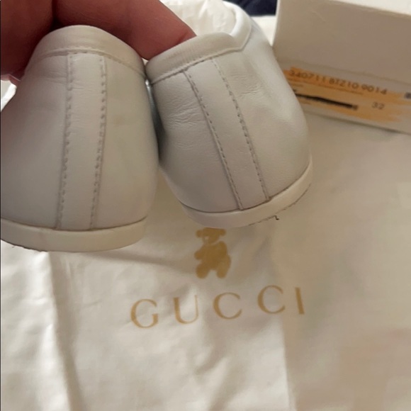 Gucci White Gomma Nappa Iris Sz 32 - Picture 3 of 14
